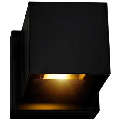 Cwi Lighting Lilliana Integrated Led Square Black Wall Sconce