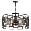 Cwi Lighting Litani 4 Light Down Chandelier With Brown Finish