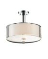 Cwi Lighting Lucie 4 Light Chandelier In Chrome
