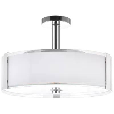 Cwi Lighting Lucie 5 Light 21in Chrome Round Drum Shade Chandelier