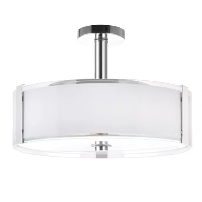 Cwi Lighting Lucie 5 Light Drum Shade Chandelier With Chrome Finish