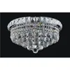 Cwi Lighting Luminous 4 Light Flush Mount With Chrome Finish
