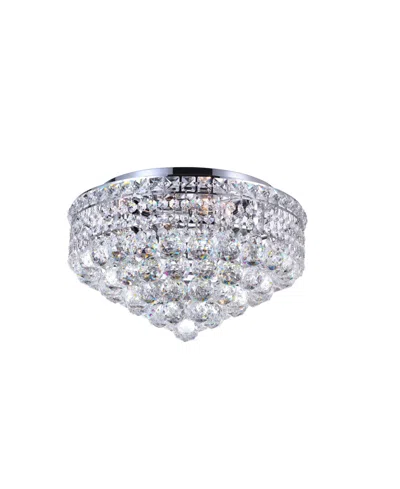 Cwi Lighting Luminous 5 Light Flush Mount In Chrome
