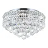 Cwi Lighting Luminous 5 Light Flush Mount With Chrome Finish