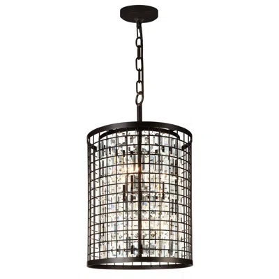 Cwi Lighting Meghna 6 Light Up Chandelier With Brown Finish