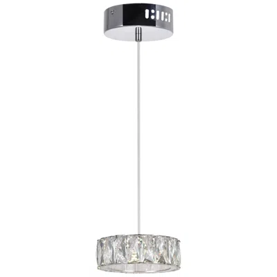 Cwi Lighting Milan Integrated Led Chrome Mini Pendant