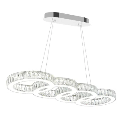 Cwi Lighting Milan Led Chandelier With Chrome Finish