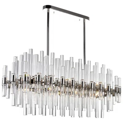 Cwi Lighting Miroir 16 Light 40in Polished Nickel Chandelier