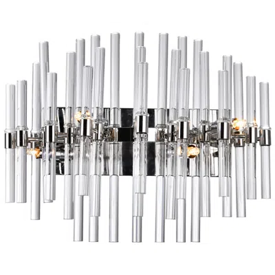 Cwi Lighting Miroir 4 Light 18in Polished Nickel Vanity Light