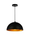 Cwi Lighting Modest 1 Light Down Mini Pendant In Black
