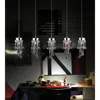 Cwi Lighting Monica 5 Light Multi Light Pendant With Chrome Finish