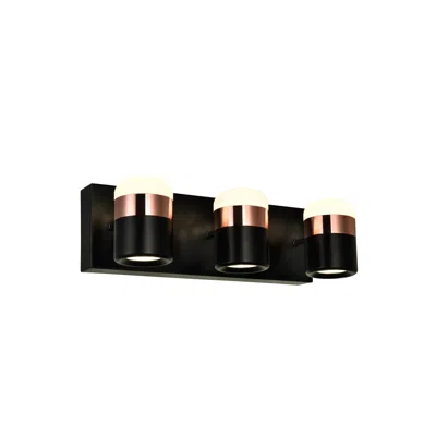 Cwi Lighting Moxie Led Vanity Light With Black Finish