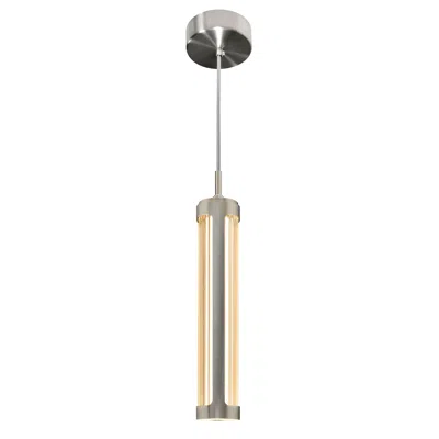 Cwi Lighting Neva 3 In Led Integrated Satin Nickel Pendant