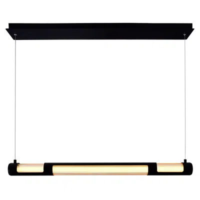 Cwi Lighting Neva 36 In Led Integrated Black Chandelier