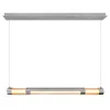 Cwi Lighting Neva 36 In Led Integrated Satin Nickel Chandelier