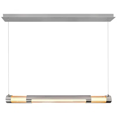Cwi Lighting Neva Integrated Led 36in Satin Nickel Chandelier