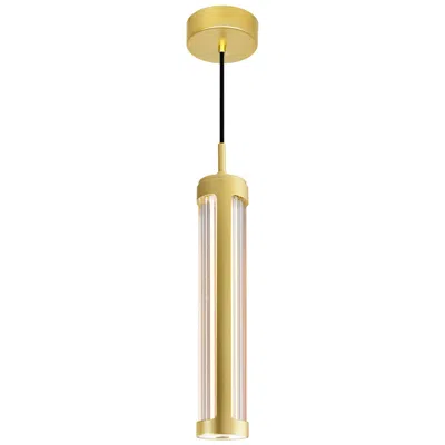 Cwi Lighting Neva Integrated Led 3in Satin Gold Pendant