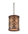 Cwi Lighting Nicole 1 Light Mini Pendant In Dark Brown