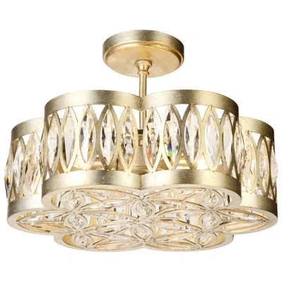 Cwi Lighting Nova 6 Light 16in Champagne Chandelier