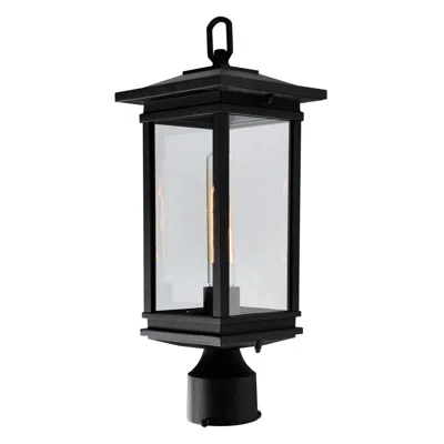 Cwi Lighting Oakwood 1 Light Outdoor Black Lantern Head