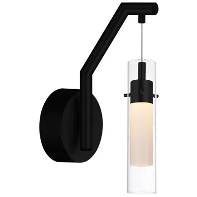 Cwi Lighting Olinda Integrated Led 5in Black Wall Light