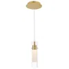 Cwi Lighting Olinda Led Integrated Satin Gold Mini Pendant