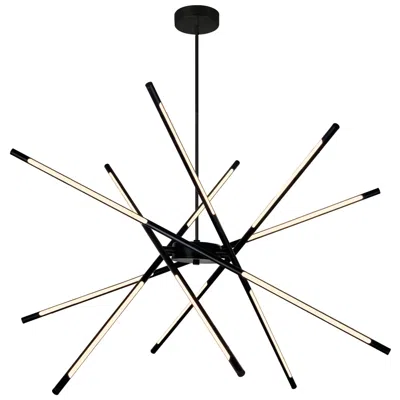 Cwi Lighting Oskil Integrated Led 43in Black Chandelier