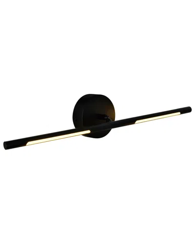 Cwi Lighting Oskil Led Integrated Wall Light In Black