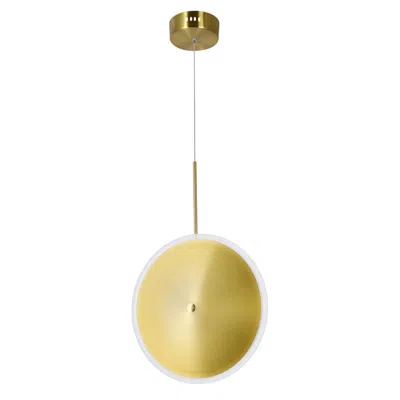 Cwi Lighting Ovni Led Mini Pendant With Brass Finish