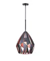 Cwi Lighting Oxide 1 Light Down Pendant In Black