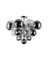 Cwi Lighting Pallocino 10 Light Flush Mount In Chrome