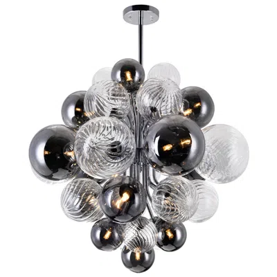 Cwi Lighting Pallocino 15 Light 25in Chrome Chandelier