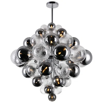 Cwi Lighting Pallocino 27 Light 36in Chrome Chandelier
