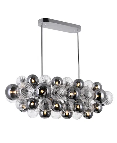 Cwi Lighting Pallocino 27 Light Island/pool Table Chandelier In Chrome