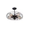 Cwi Lighting Pamela 5 Light Flush Mount With Rust Finish