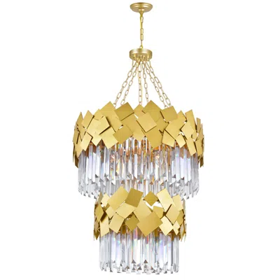 Cwi Lighting Panache 10 Light Down Chandelier With Medallion Gold Finish