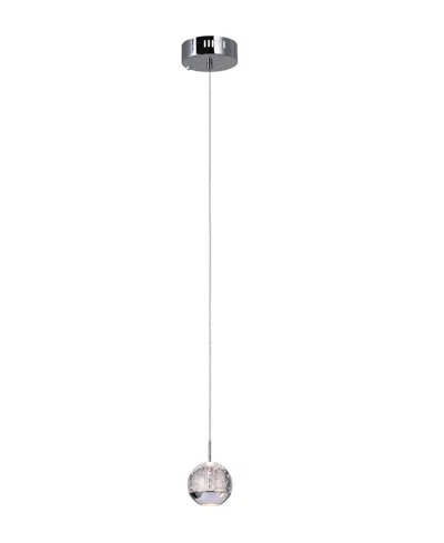 Cwi Lighting Perrier 1 Light Mini Pendant In Silver