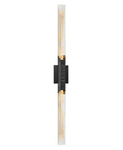 Cwi Lighting Petra 36" Metal Outdoor Sconce In Black