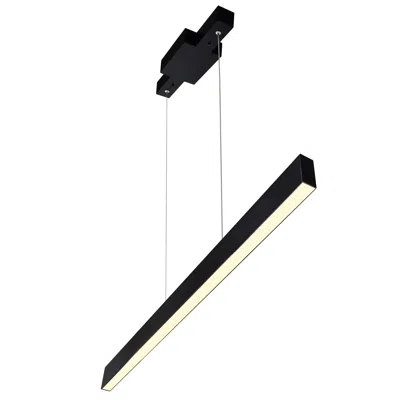Cwi Lighting Pienza 47 In Led Integrated Black Chandelier