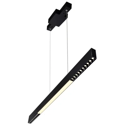 Cwi Lighting Pienza Integrated Led 45in Black Chandelier