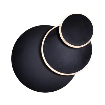 Cwi Lighting Private I Integrated Led Round Matte Black Wall Sconce
