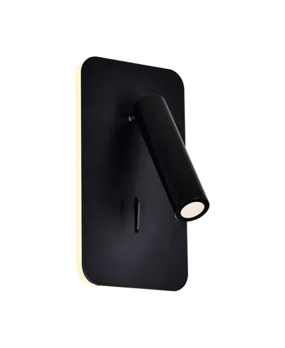 Cwi Lighting Private I Led Sconce In Matte Black