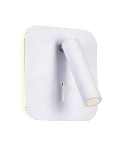 Cwi Lighting Private I Led Sconce In Matte White