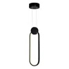 Cwi Lighting Pulley 4 In Led Black Mini Pendant In Multi