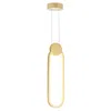 Cwi Lighting Pulley 4 In Led Satin Gold Mini Pendant