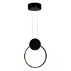 Cwi Lighting Pulley 8 In Led Black Mini Pendant