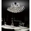 Cwi Lighting Queen 6 Light Flush Mount With Chrome Finish