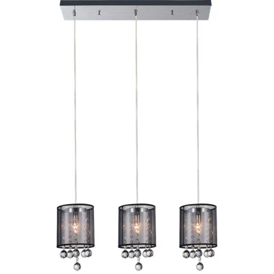 Cwi Lighting Radiant 3 Light Multi Light Pendant With Chrome Finish
