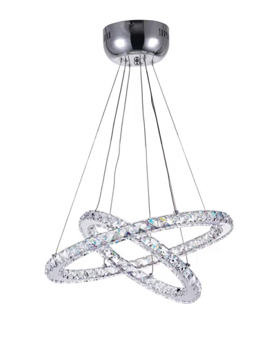Cwi Lighting Ring Led Chandelier In Chrome