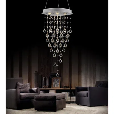 Cwi Lighting Robin 3 Light Down Chandelier With Chrome Finish